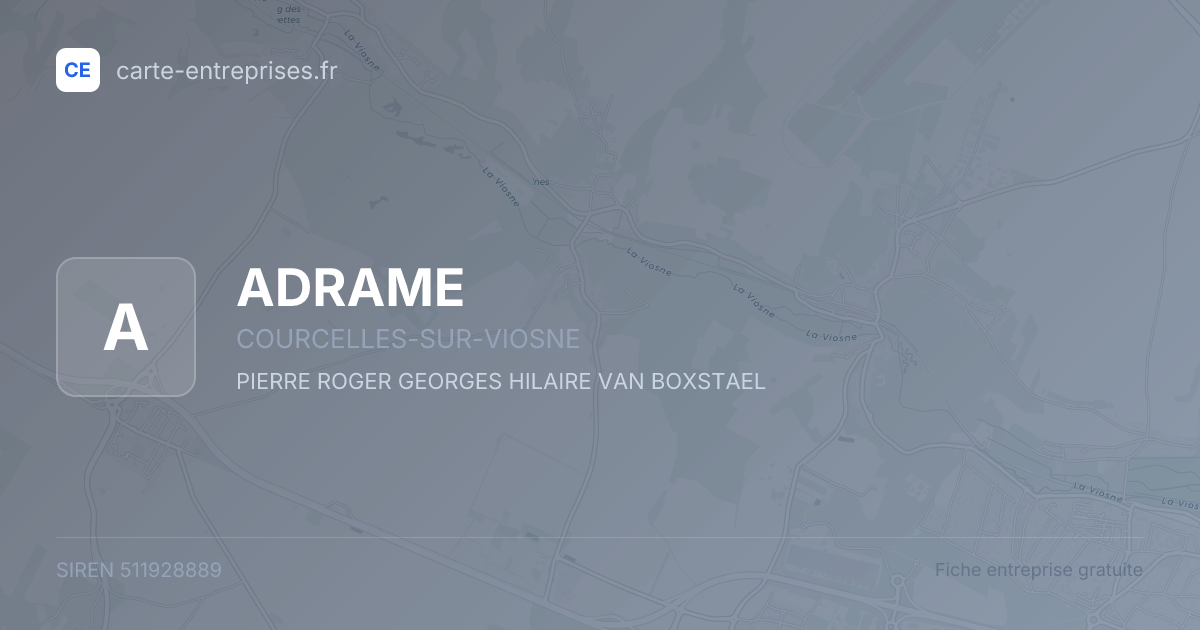 ADRAME — 511928889 — fiche entreprise