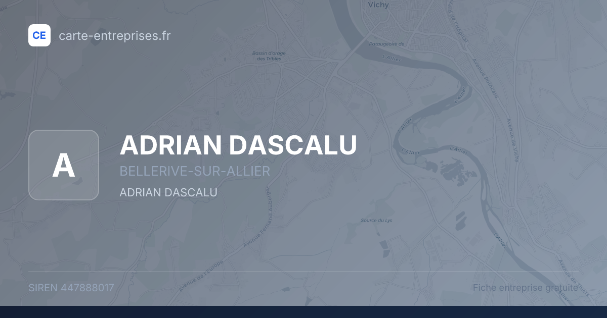 ADRIAN DASCALU — 447888017 — fiche entreprise