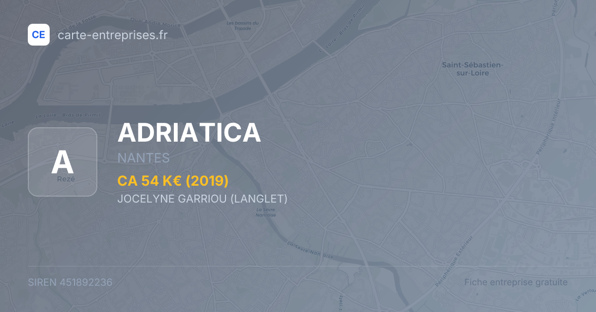 ADRIATICA — 451892236 — fiche entreprise