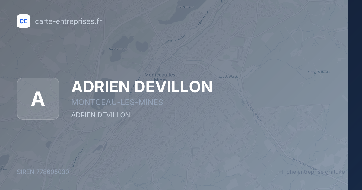 ADRIEN DEVILLON — 778605030 — fiche entreprise