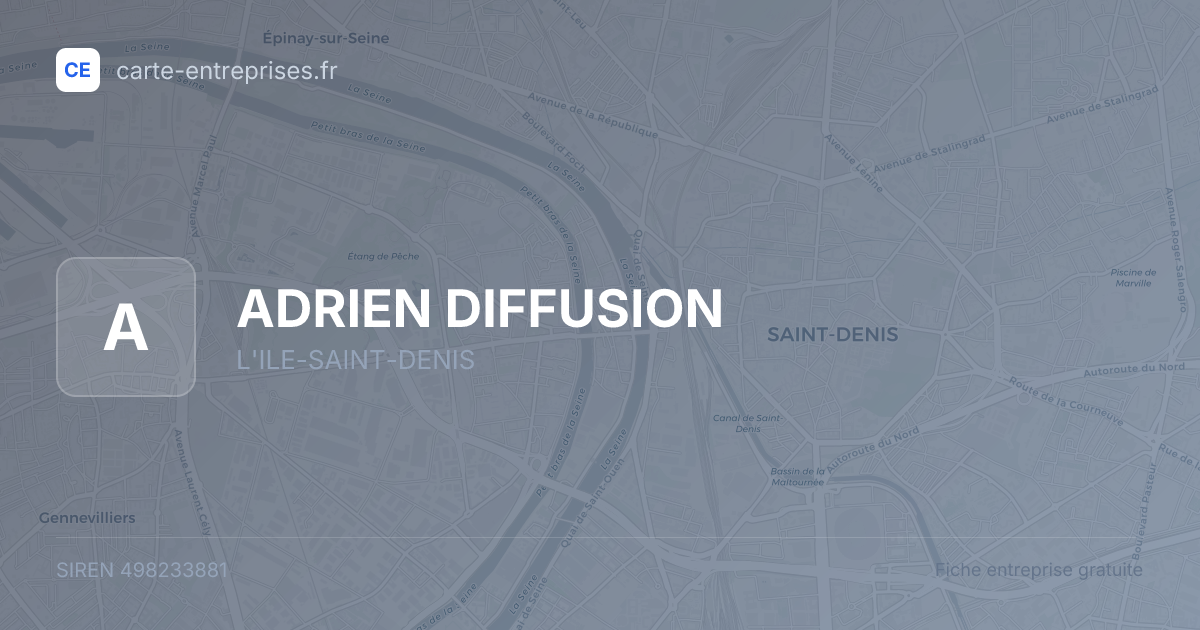 ADRIEN DIFFUSION — 498233881 — fiche entreprise