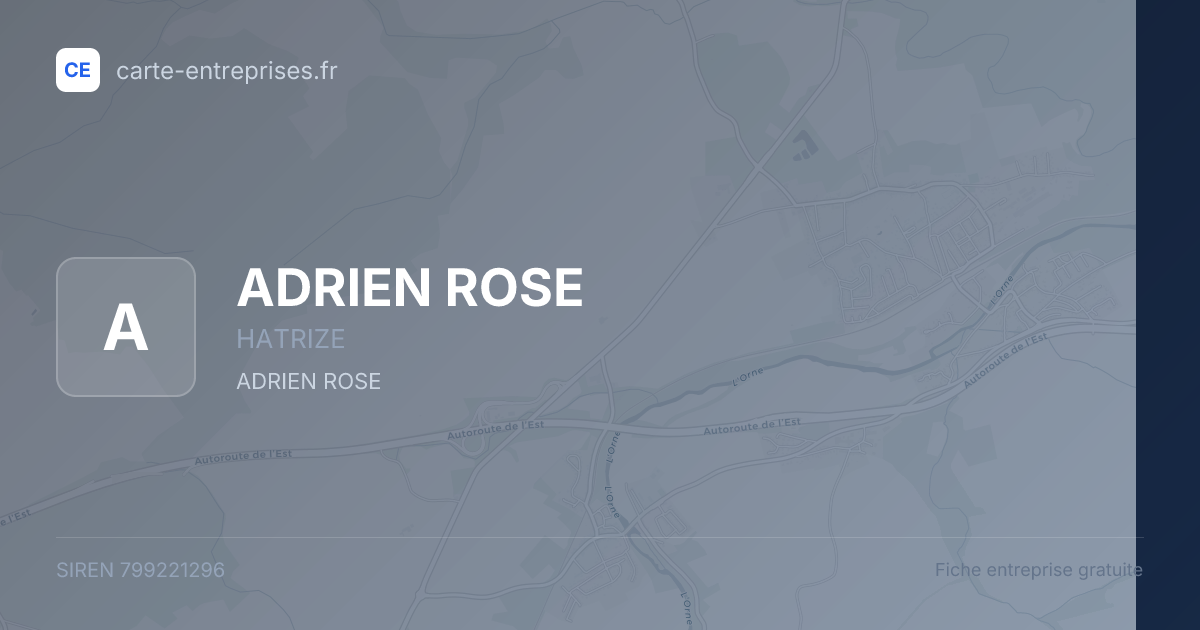 ADRIEN ROSE — 799221296 — fiche entreprise