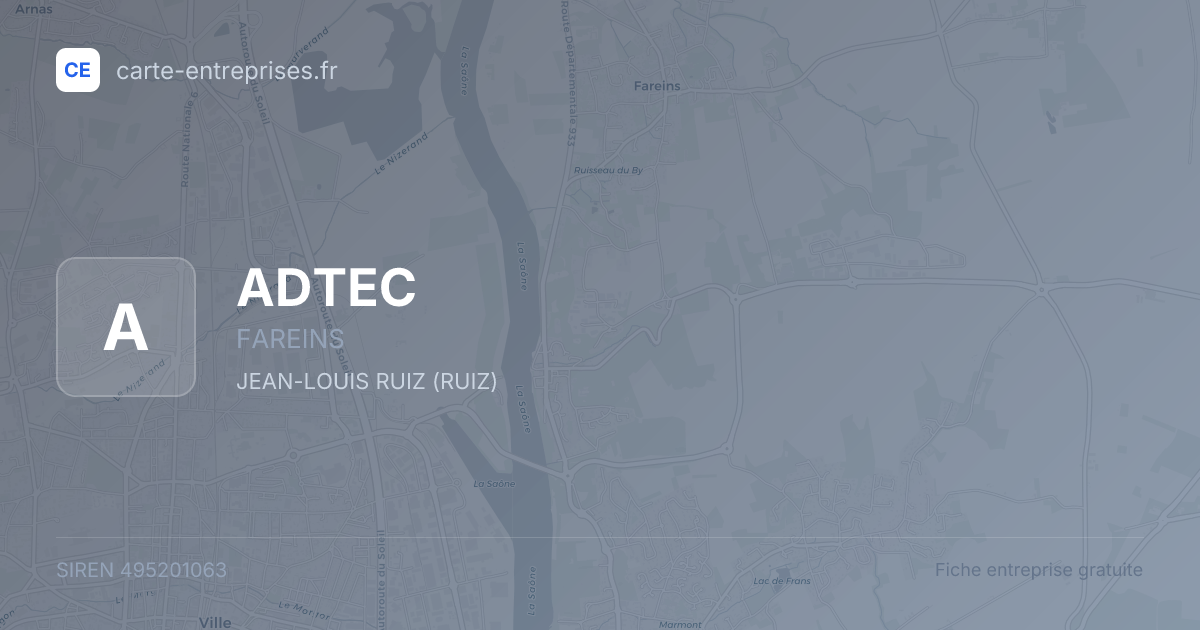 ADTEC — 495201063 — fiche entreprise