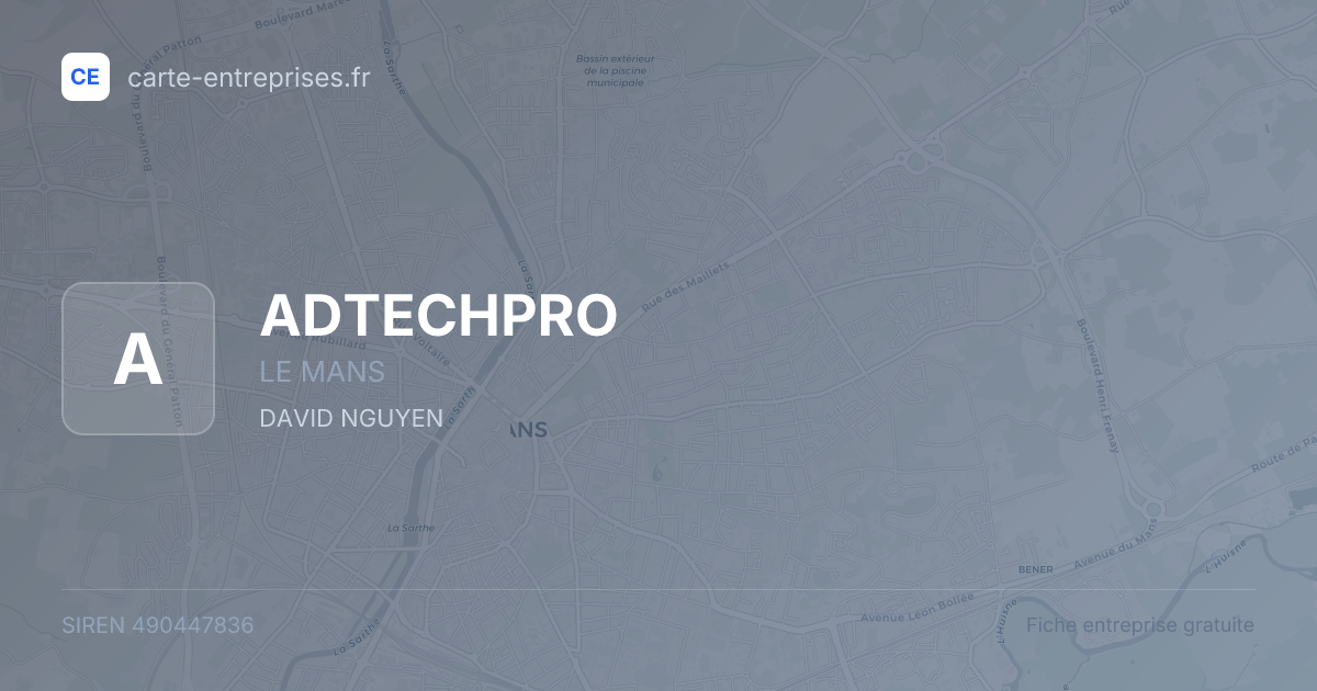 ADTECHPRO — 490447836 — fiche entreprise