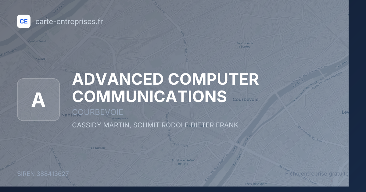 ADVANCED COMPUTER COMMUNICATIONS — 388413627 — fiche entreprise
