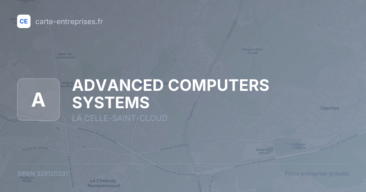 ADVANCED COMPUTERS SYSTEMS — 329120331 — fiche entreprise