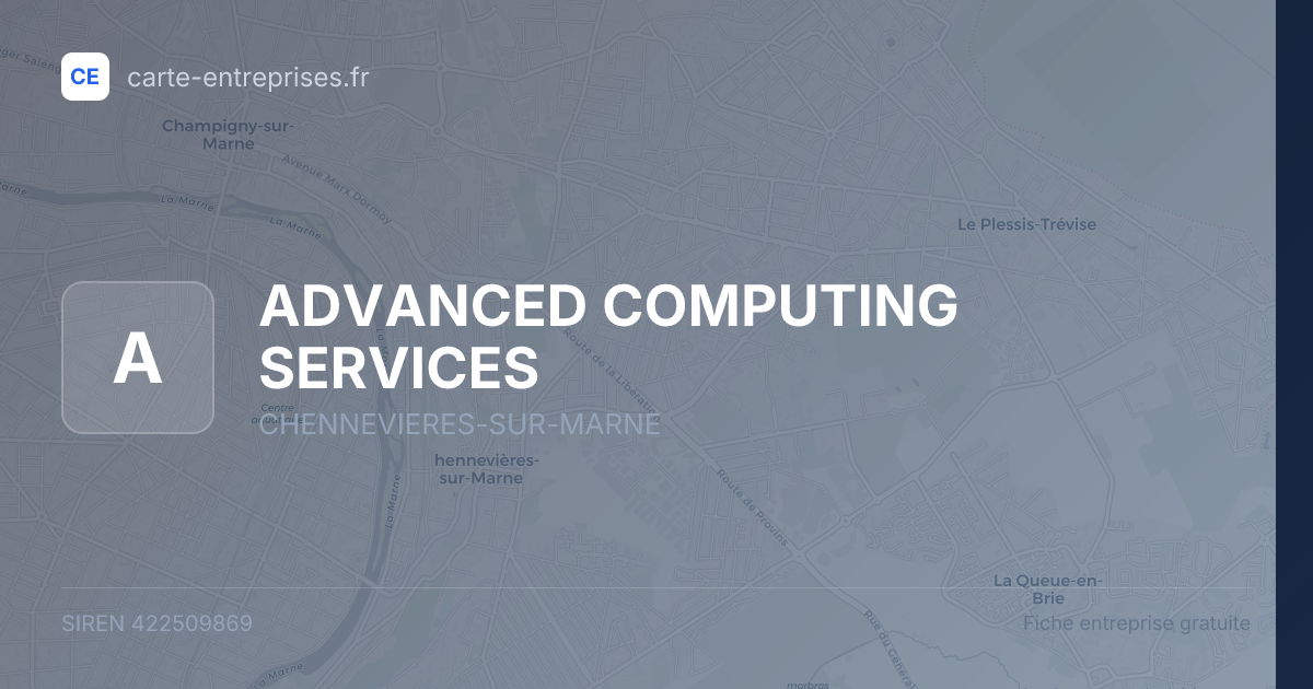 ADVANCED COMPUTING SERVICES — 422509869 — fiche entreprise