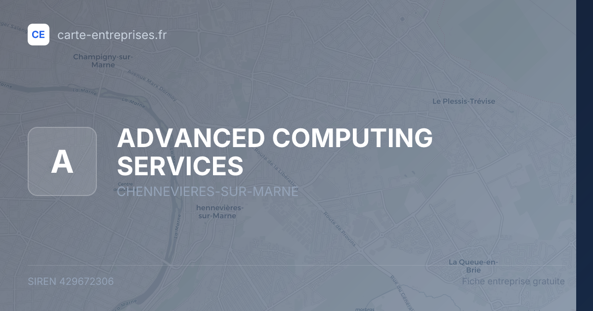 ADVANCED COMPUTING SERVICES — 429672306 — fiche entreprise