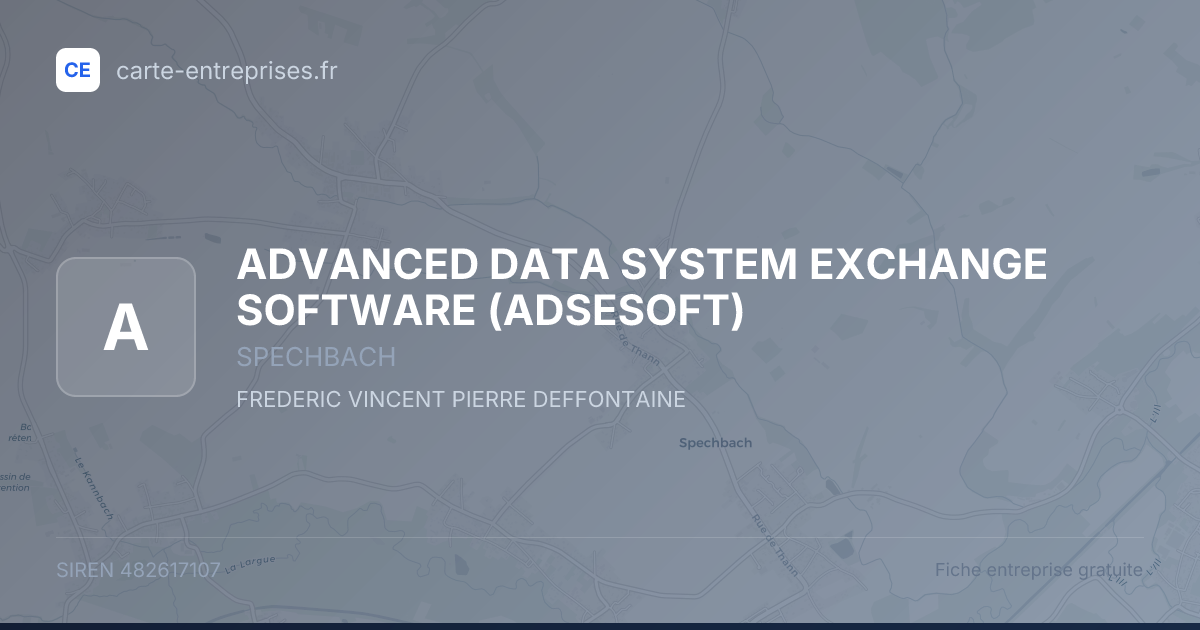 ADVANCED DATA SYSTEM EXCHANGE SOFTWARE (ADSESOFT) — 482617107 — fiche entreprise