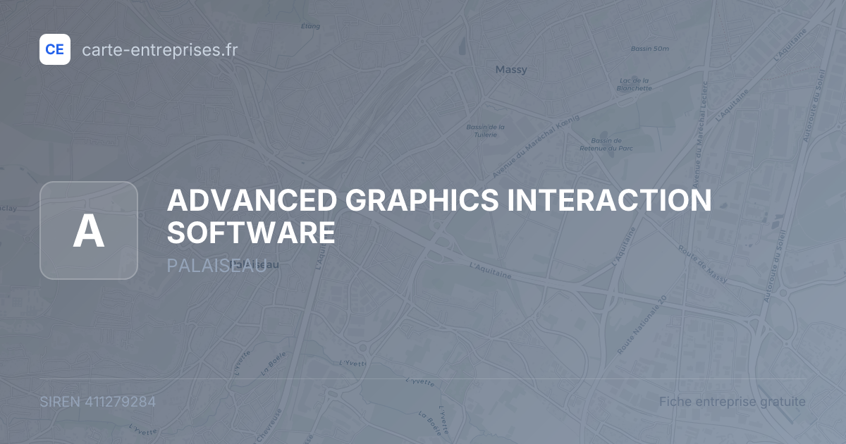 ADVANCED GRAPHICS INTERACTION SOFTWARE — 411279284 — fiche entreprise