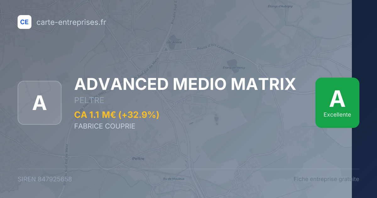 ADVANCED MEDIO MATRIX — 847925658 — fiche entreprise