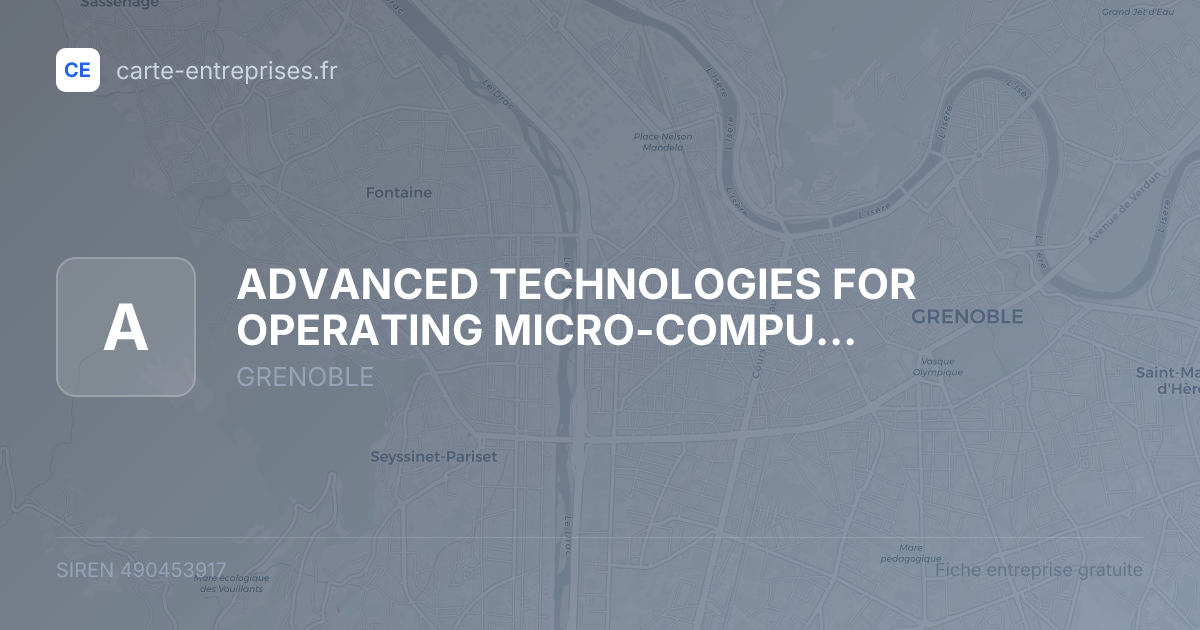 ADVANCED TECHNOLOGIES FOR OPERATING MICRO-COMPUTERS (ATOM) — 490453917 — fiche entreprise