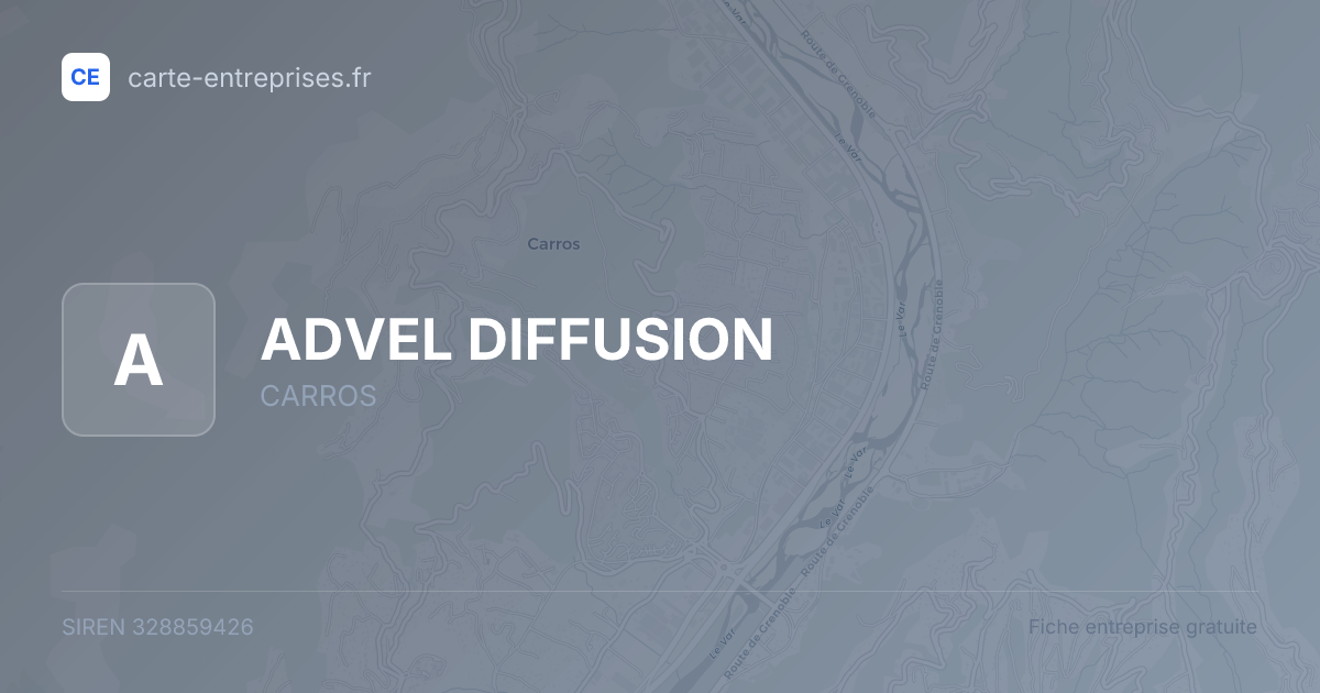 ADVEL DIFFUSION — 328859426 — fiche entreprise