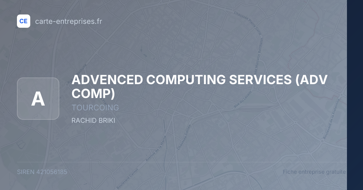 ADVENCED COMPUTING SERVICES (ADV COMP) — 421056185 — fiche entreprise