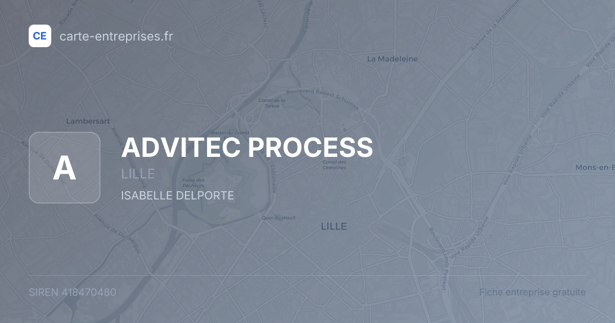 ADVITEC PROCESS — 418470480 — fiche entreprise