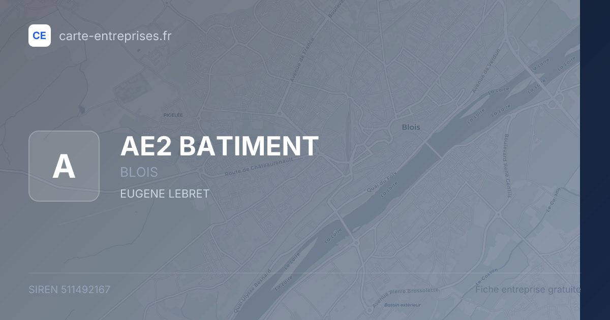 AE2 BATIMENT — 511492167 — fiche entreprise