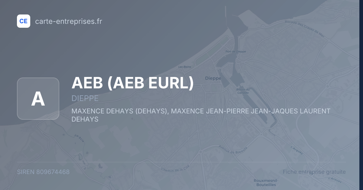 AEB (AEB EURL) — 809674468 — fiche entreprise