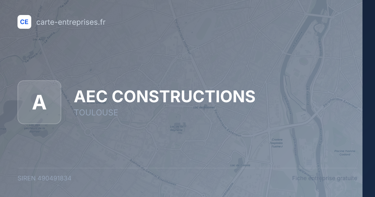 AEC CONSTRUCTIONS — 490491834 — fiche entreprise