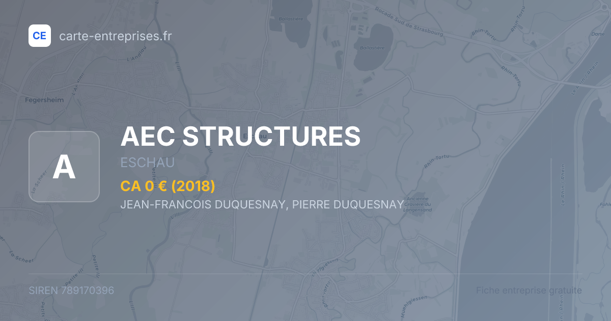 AEC STRUCTURES — 789170396 — fiche entreprise