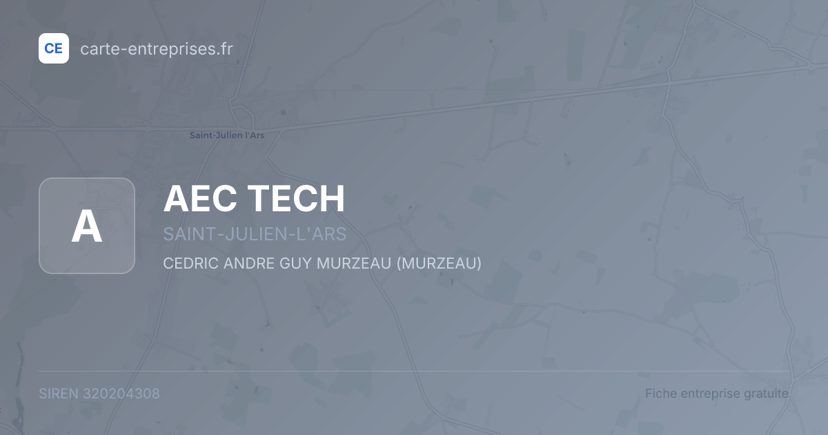 AEC TECH — 320204308 — fiche entreprise