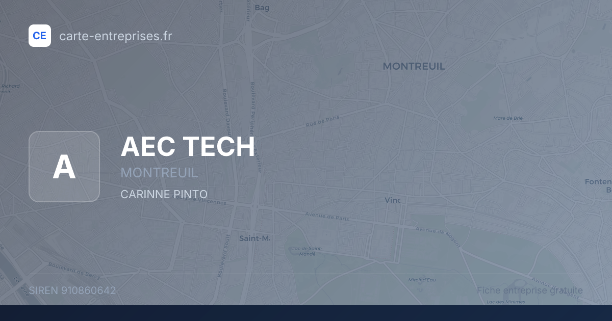 AEC TECH — 910860642 — fiche entreprise
