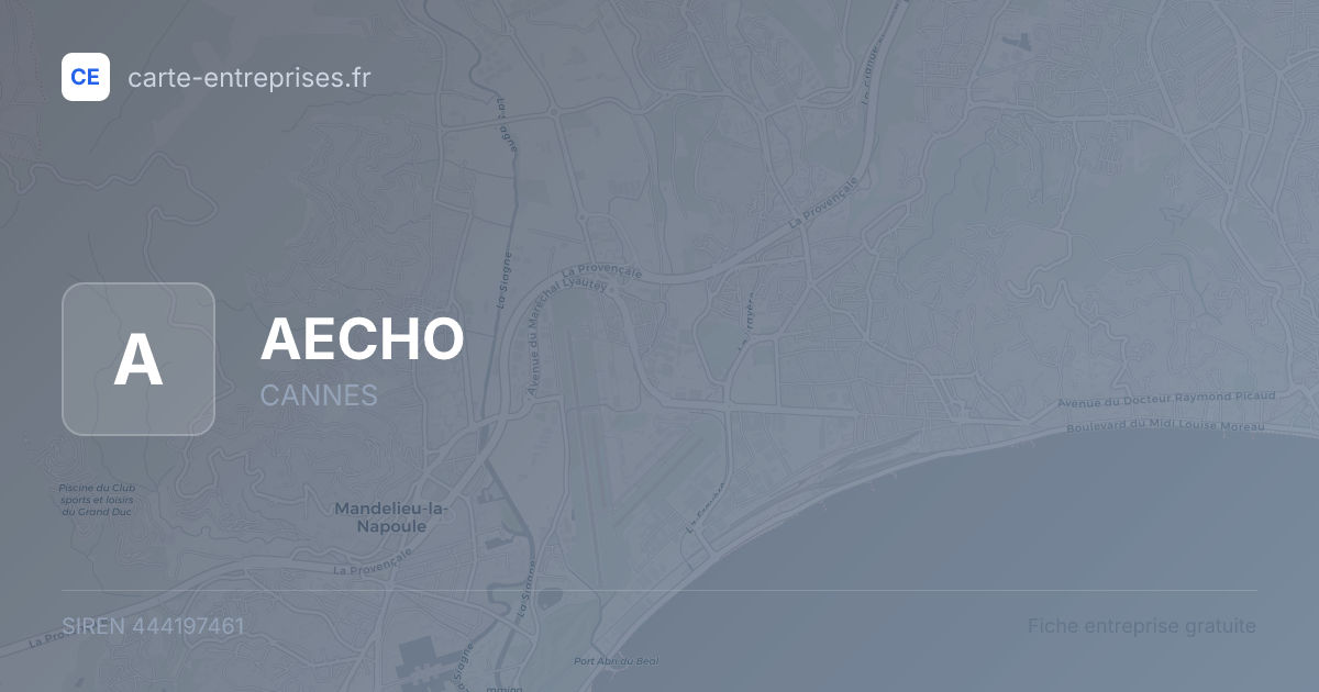 AECHO — 444197461 — fiche entreprise