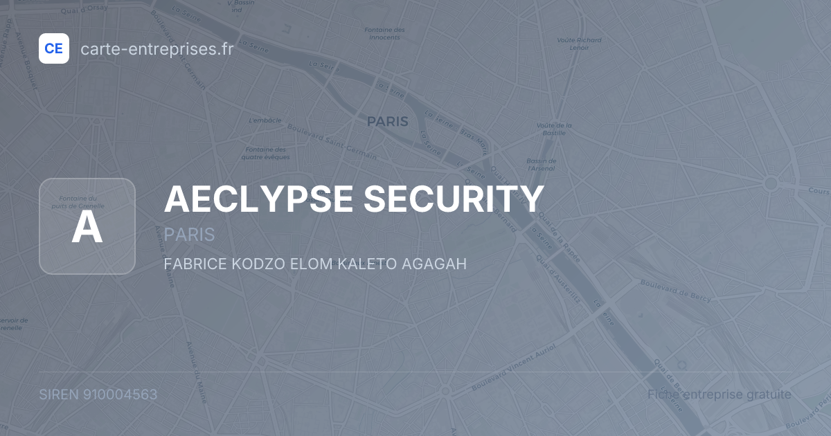 AECLYPSE SECURITY — 910004563 — fiche entreprise