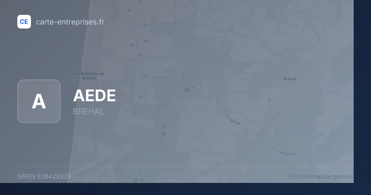 AEDE — 528428329 — fiche entreprise