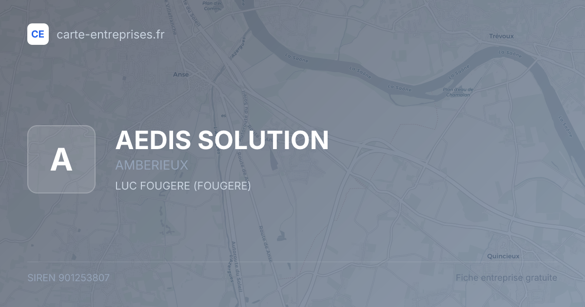 AEDIS SOLUTION — 901253807 — fiche entreprise