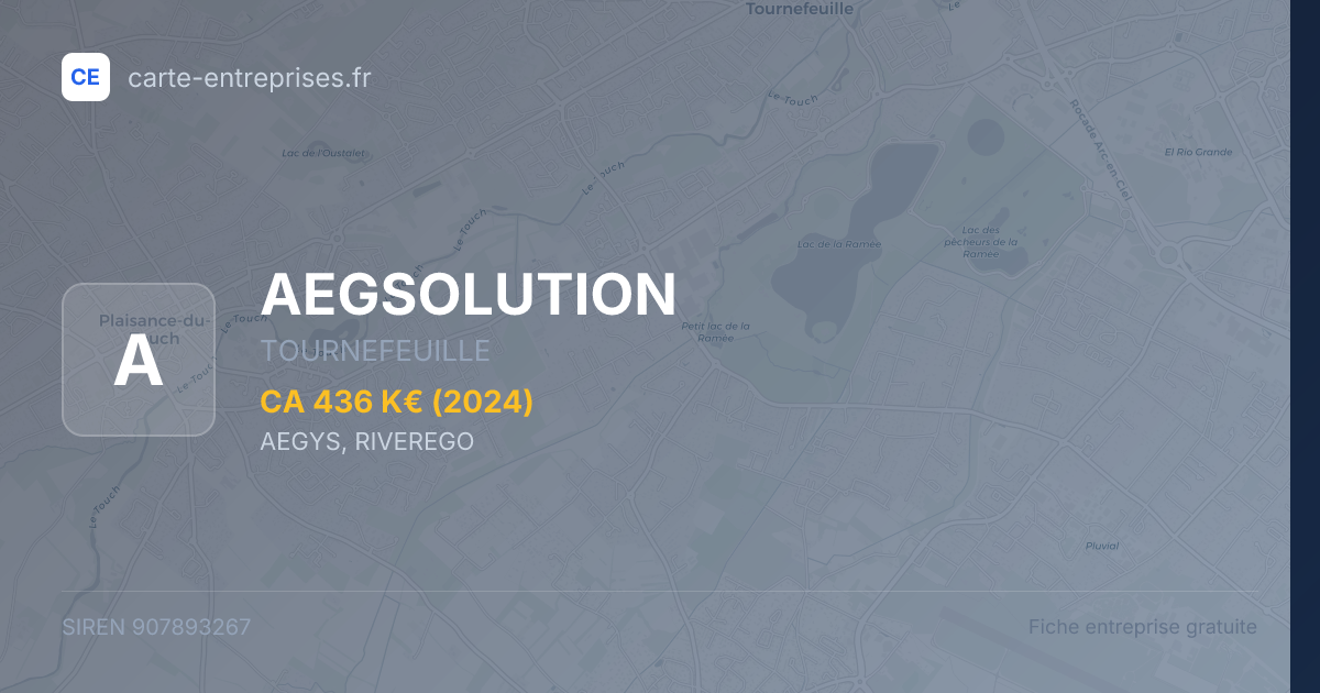 AEGSOLUTION — 907893267 — fiche entreprise