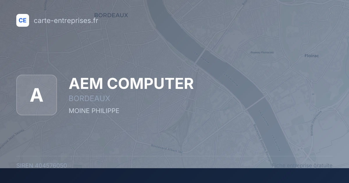 AEM COMPUTER — 404576050 — fiche entreprise
