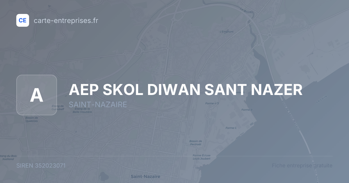 AEP SKOL DIWAN SANT NAZER — 352023071 — fiche entreprise