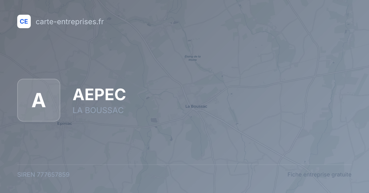AEPEC — 777657859 — fiche entreprise