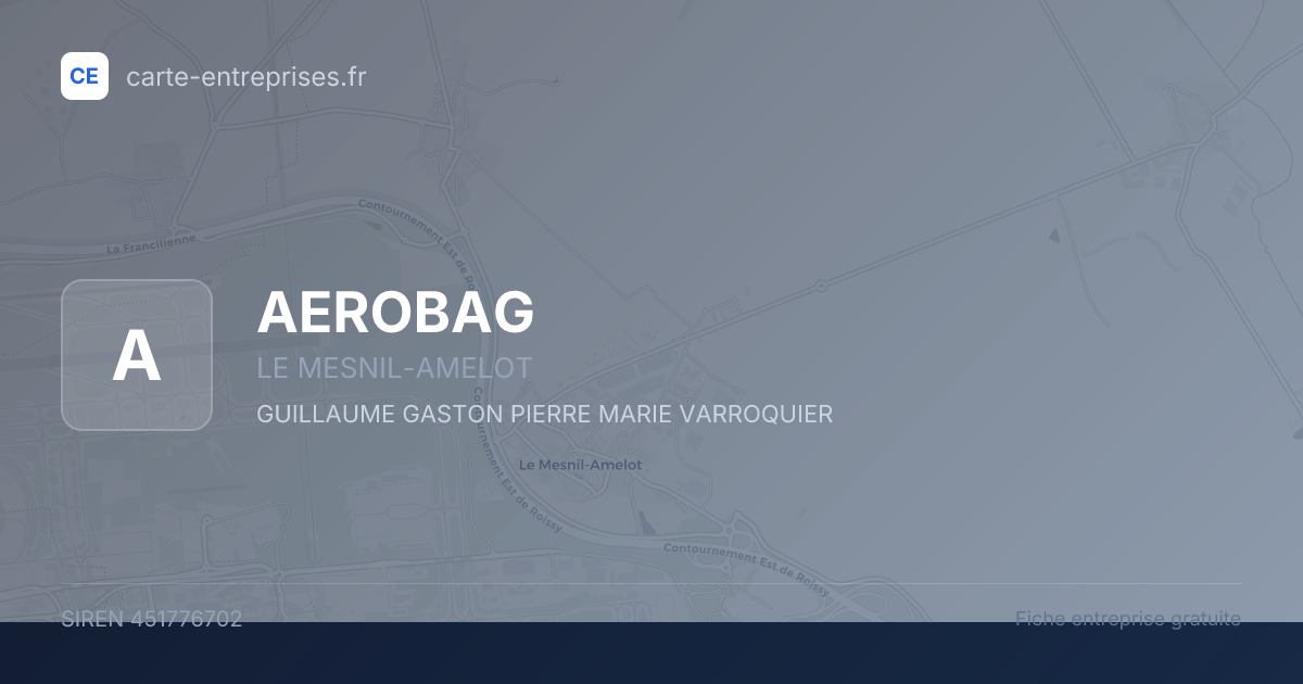 AEROBAG — 451776702 — fiche entreprise