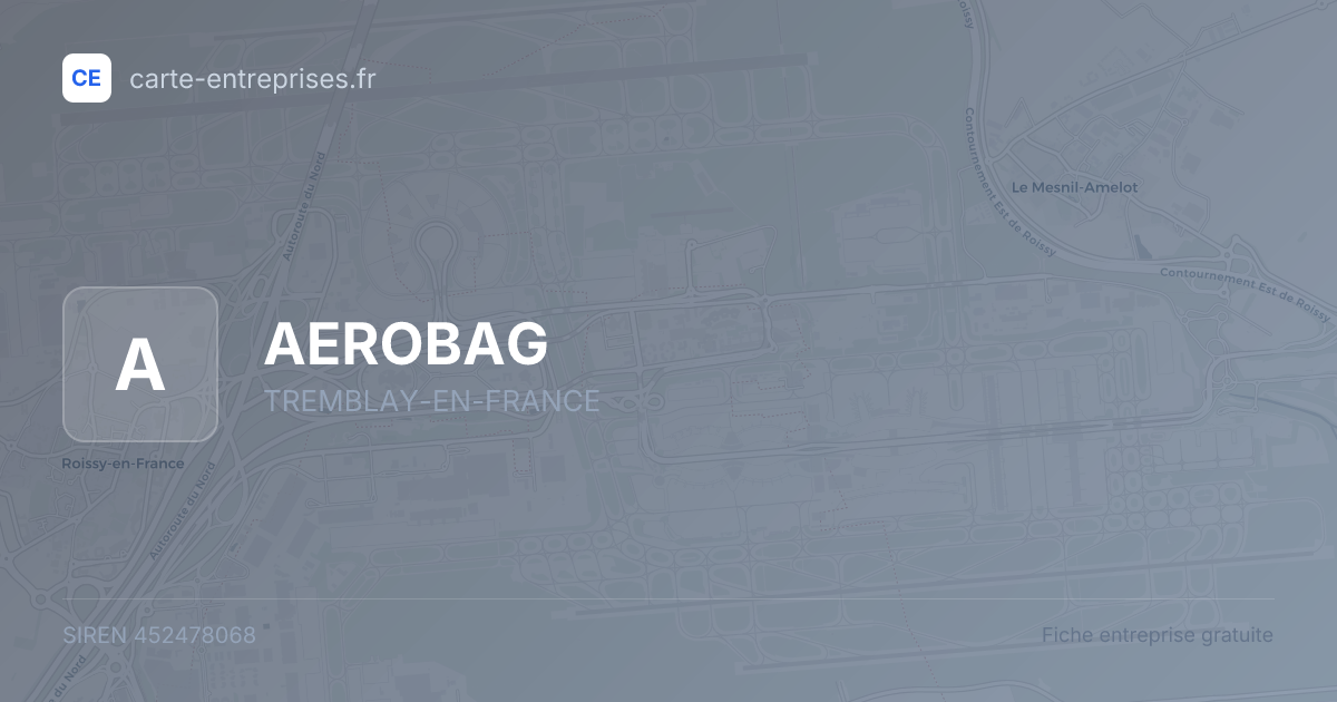 AEROBAG — 452478068 — fiche entreprise