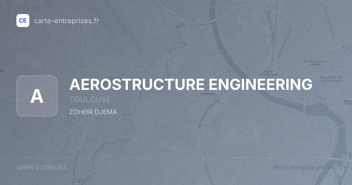 AEROSTRUCTURE ENGINEERING — 813080264 — fiche entreprise