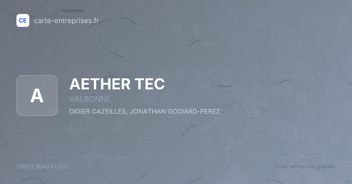 AETHER TEC — 904247335 — fiche entreprise