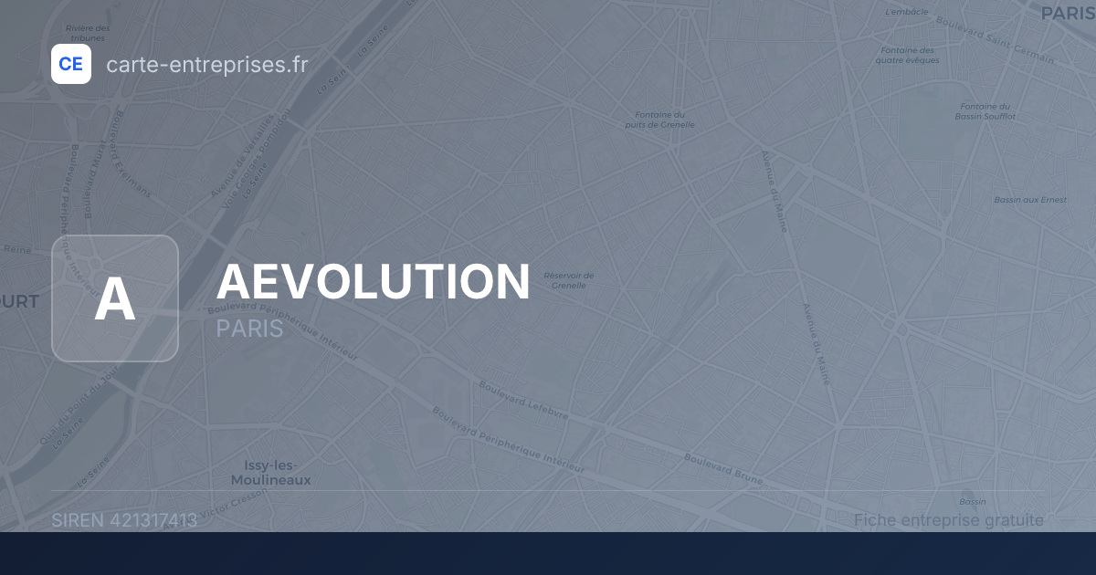 AEVOLUTION — 421317413 — fiche entreprise