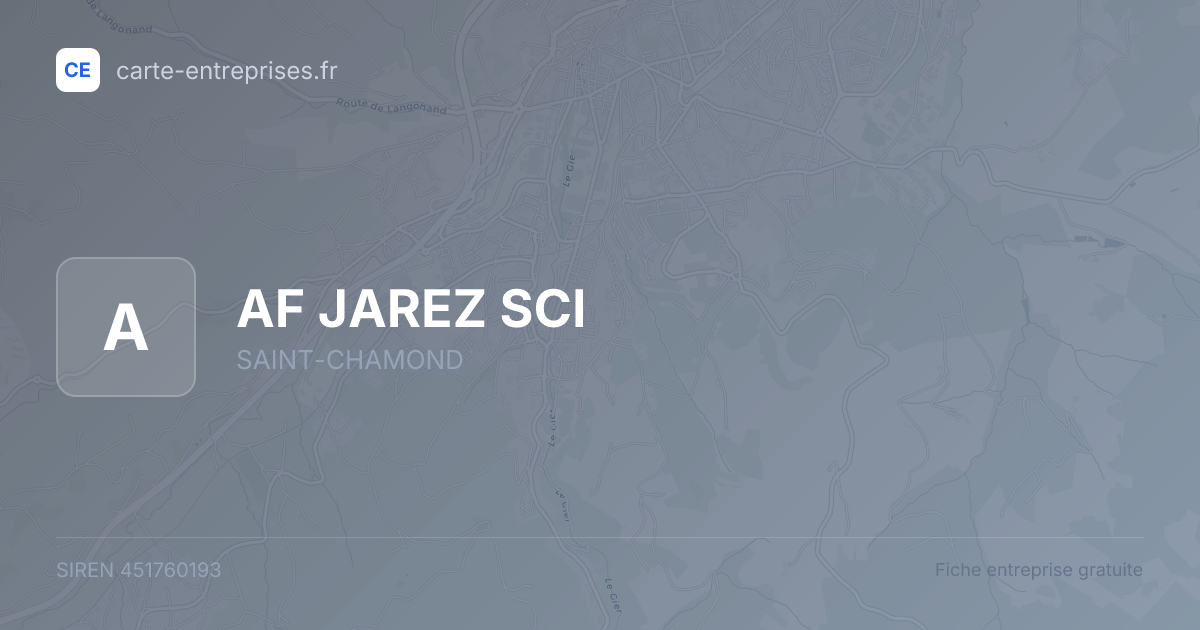 AF JAREZ SCI — 451760193 — fiche entreprise