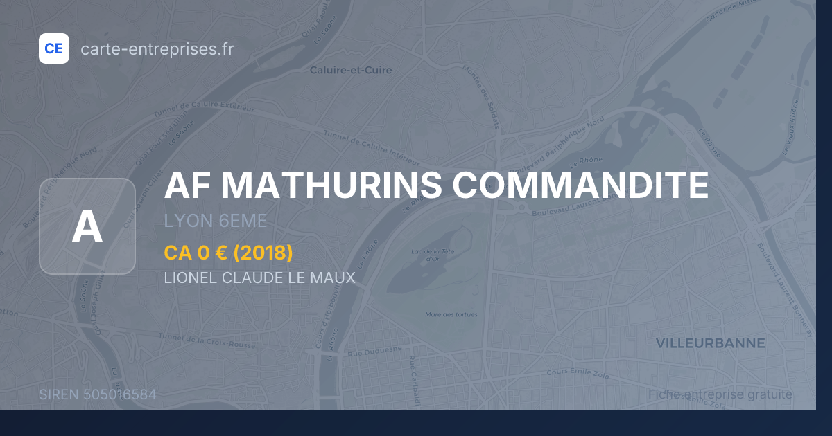 AF MATHURINS COMMANDITE — 505016584 — fiche entreprise
