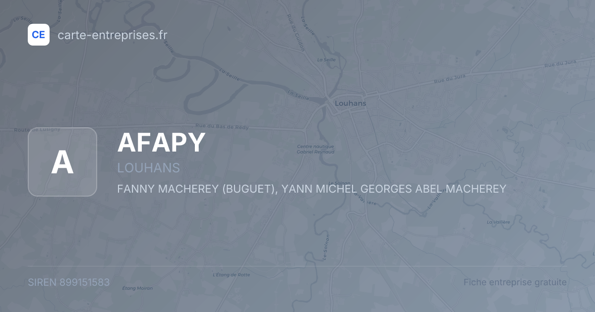 AFAPY — 899151583 — fiche entreprise