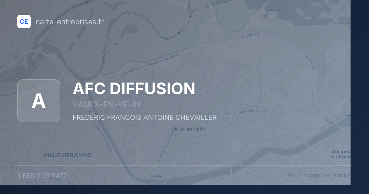 AFC DIFFUSION — 511319477 — fiche entreprise