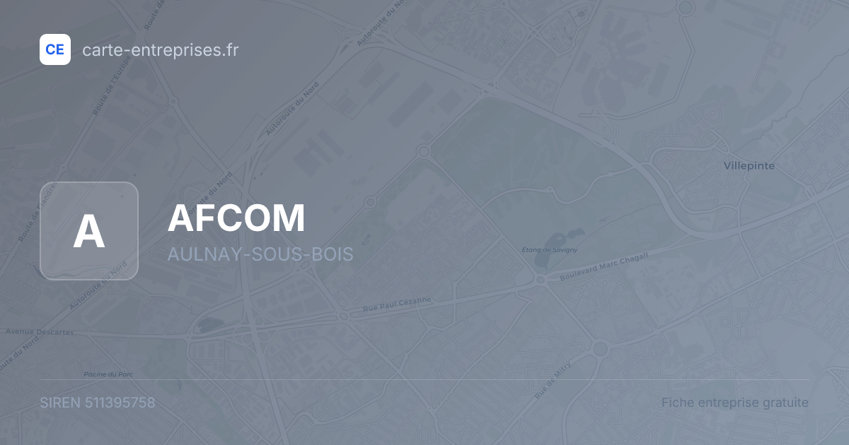 AFCOM — 511395758 — fiche entreprise