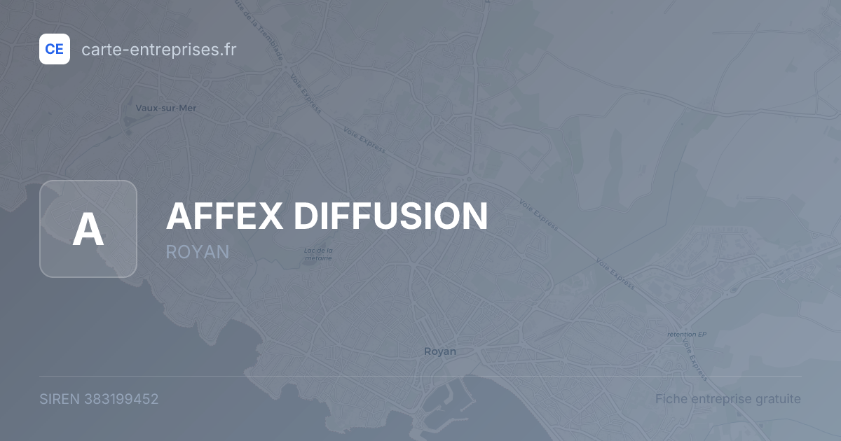 AFFEX DIFFUSION — 383199452 — fiche entreprise