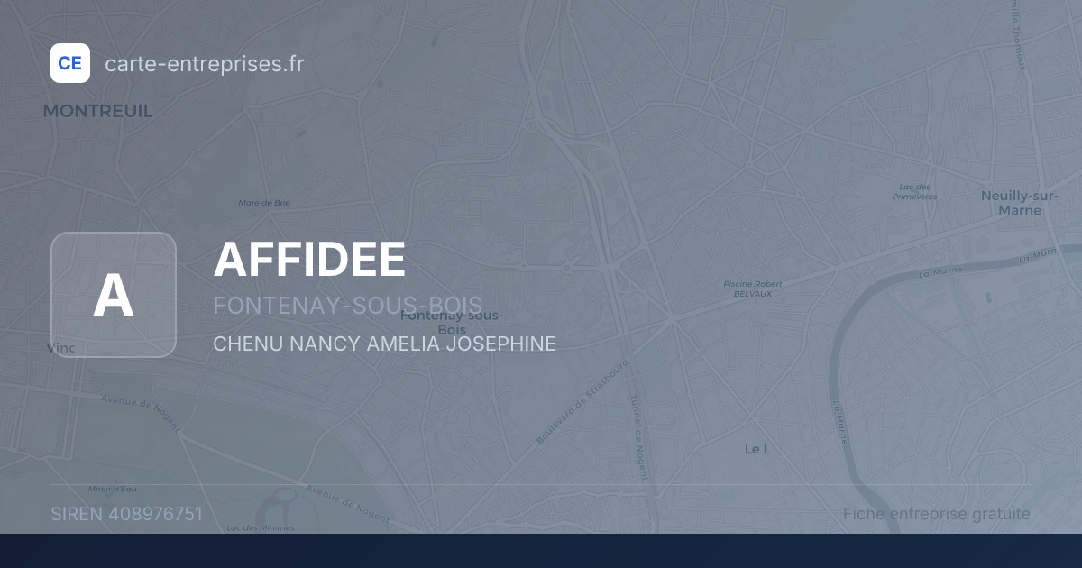 AFFIDEE — 408976751 — fiche entreprise