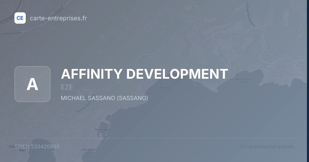 AFFINITY DEVELOPMENT — 533420899 — fiche entreprise