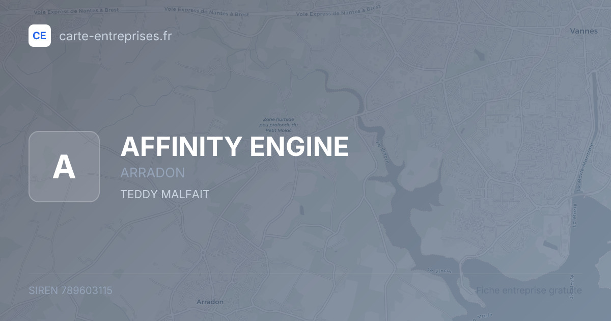 AFFINITY ENGINE — 789603115 — fiche entreprise