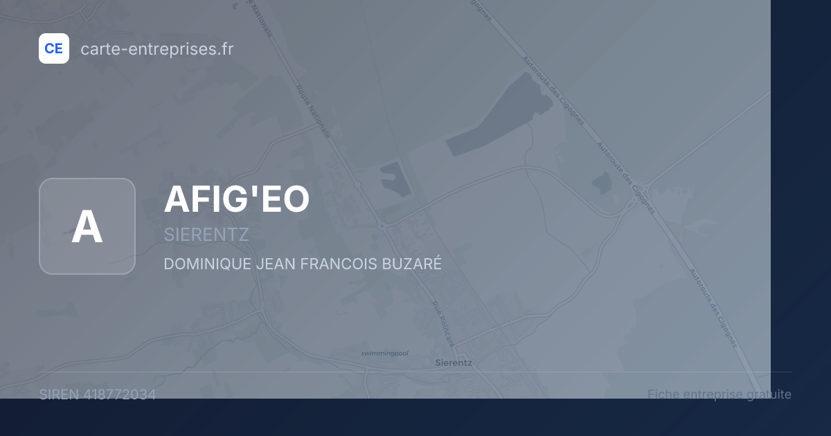 AFIG'EO — 418772034 — fiche entreprise