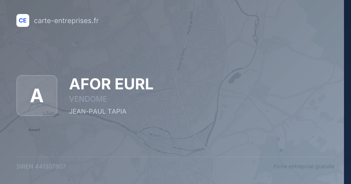 AFOR EURL — 441307907 — fiche entreprise