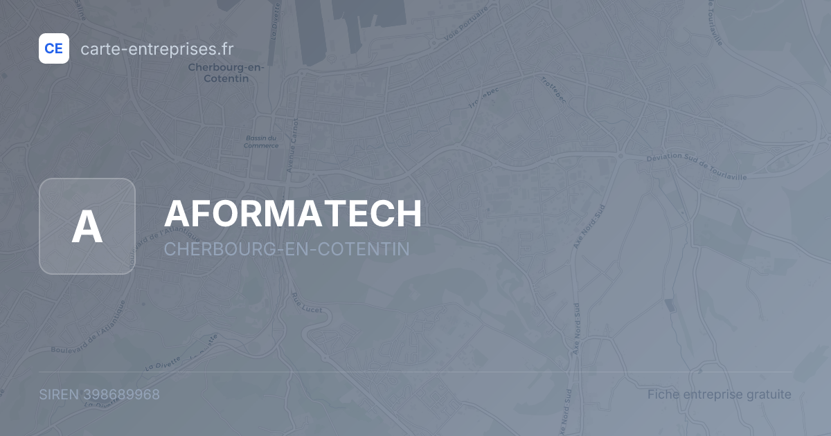AFORMATECH — 398689968 — fiche entreprise